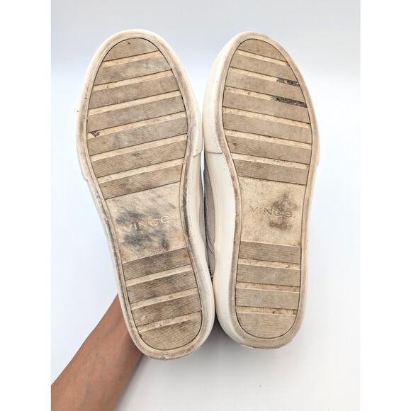 Vince Fairfax Suede Slip-On Sneaker Shoes Round Toe Men's Smoke Size US8M EU41 - Picture 8 of 12